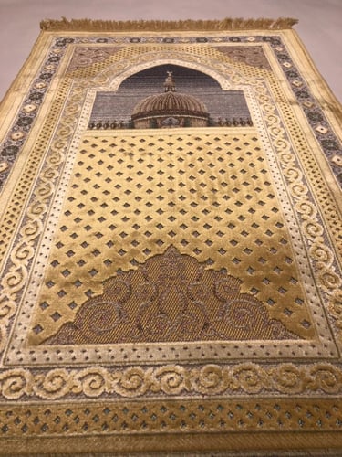 سجادة بلجيكية بنعومة الحرير - قبة (بيج)