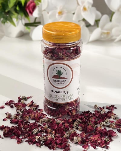 ورد المدينة المجفف الأصلي 100جرام - مفروم طبيعي من...