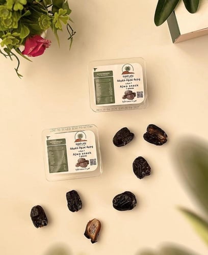 7 تمرات عجوة المدينة المنورة (100 جرام) - وجبة خفي...