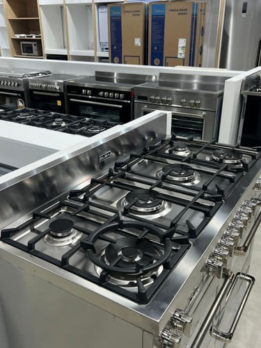 فرن فري استاند 120 سم غاز والافران كهرباء