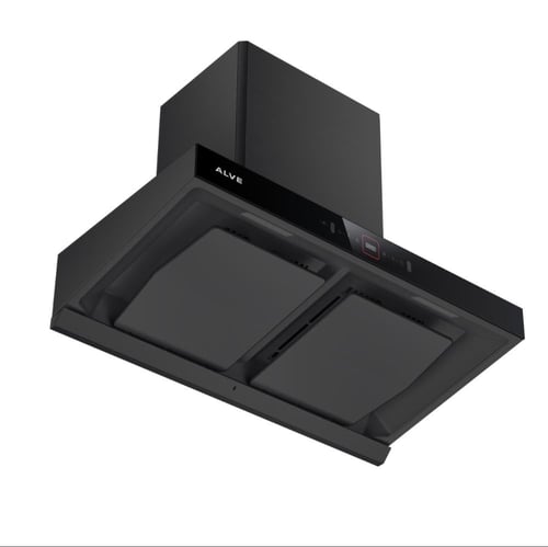 شفاط ٩٠سم Vortex الفي اسود قوة 2400m3/h