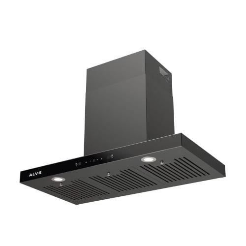 شفاط ٩٠سم الفي اسود حرف تي