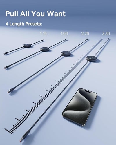 كابل USB C من Baseus، كابل شحن سريع صغير 100 وات ق...