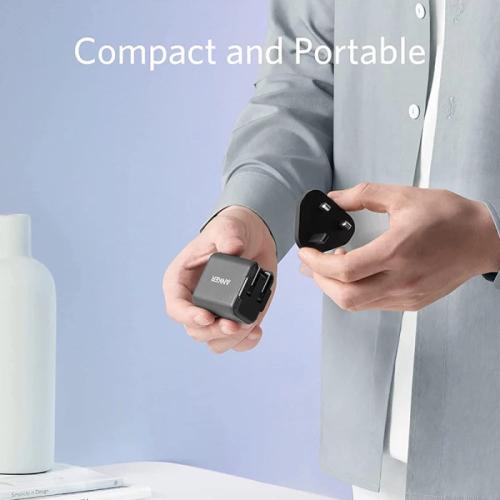 انكر/ANKER - شاحن جداري باور بورت 3 بمنفذ تايب سي...