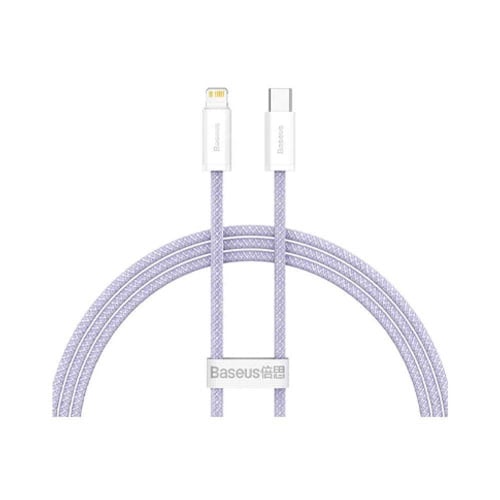 بيسوس سلك شاحن قماشي تايب سي الى ايفون 20 واط 1 مت...