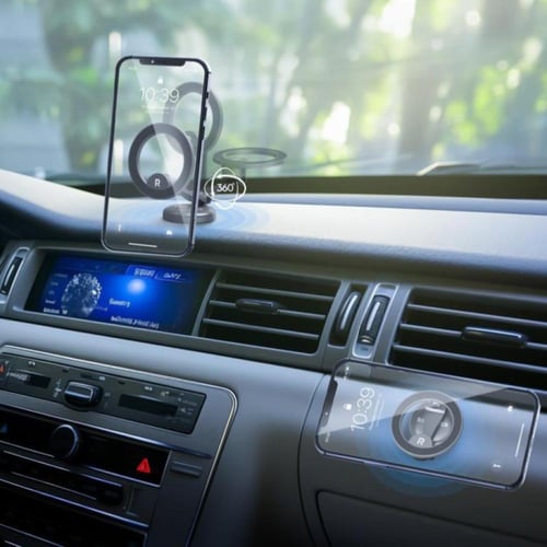 ستاند جوال راف باور ماج سيف للسيارة - اسود