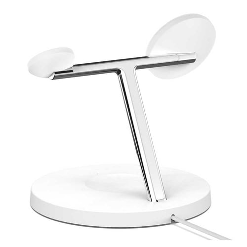 بيلكن - شاحن لاسلكي 3 في 1 بقوة 15 واط - ابيض