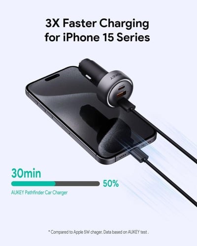 AUKEY شاحن سيارة سريع الشحن من Aukey Pathfinder Mi...
