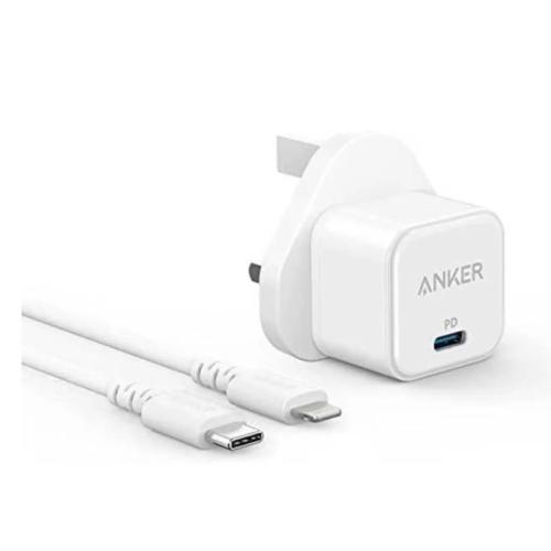 شاحن جداري انكر باور بورت بقوة 20 واط بمنفذ USB-C...