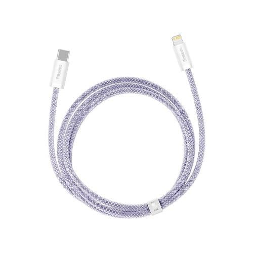 بيسوس سلك شاحن قماشي تايب سي الى ايفون 20 واط 1 مت...