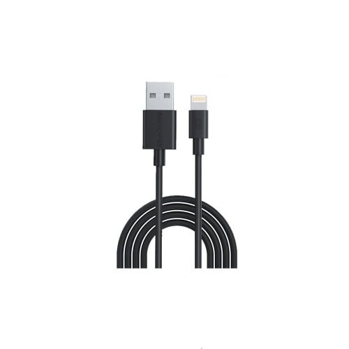 سلك راف باور يو اس بي الى لايتنينق 1 متر - اسود