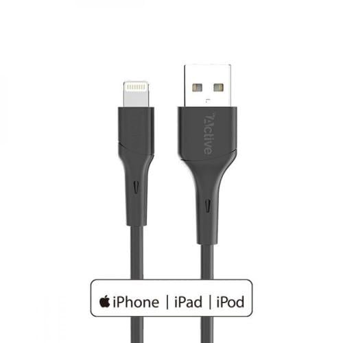 Active كيبل ايفون من اكتيف - سيرج 2 متر اسود