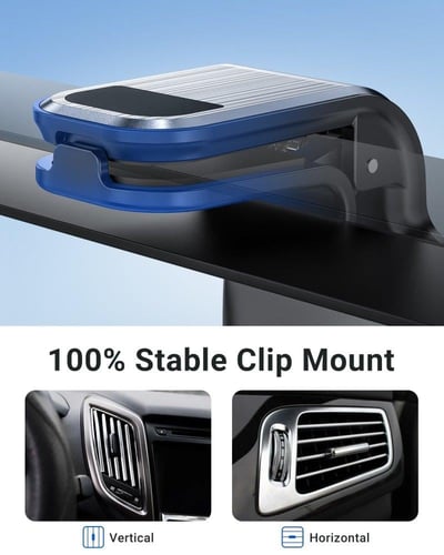 حامل جوال AceFast D16 للسيارة بفتحة المكيف - رمادي