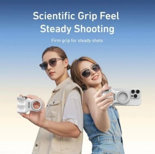 تيليسين - مسكة تصوير للجوال احترافية - ابيض