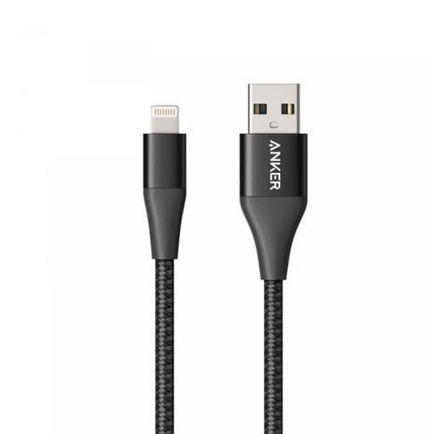 انكر - باور لاين بلس 2 كيبل يو اس بي ايفون قماش بط...