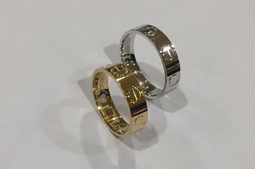 طقم دبل نسائي رجالي فضة صافي عيار 925