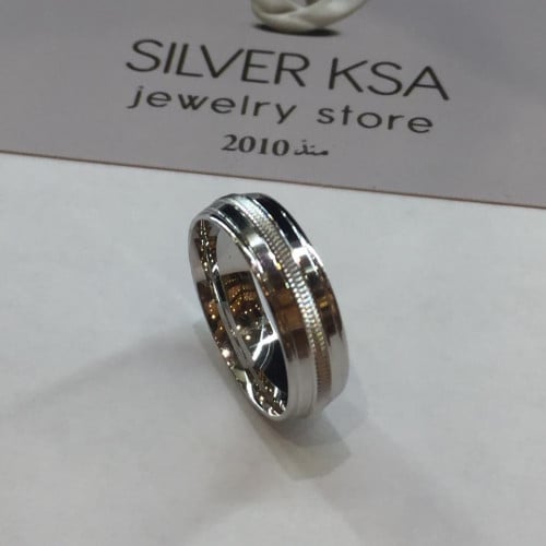 دبله فضة كلاسك رجالية عيار 925