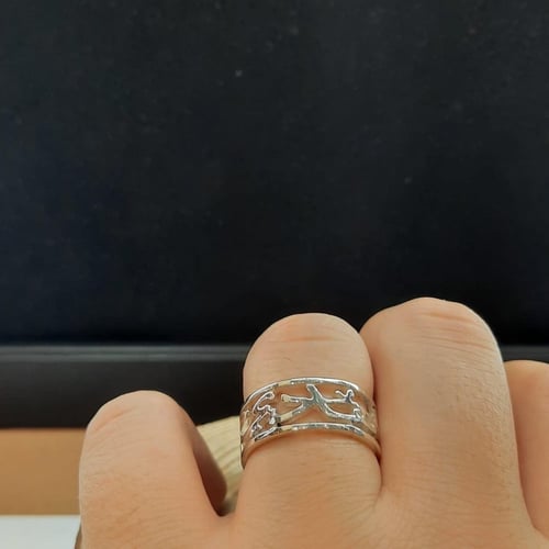 دبلة تفصيل حسب الاسماء فضة عيار925