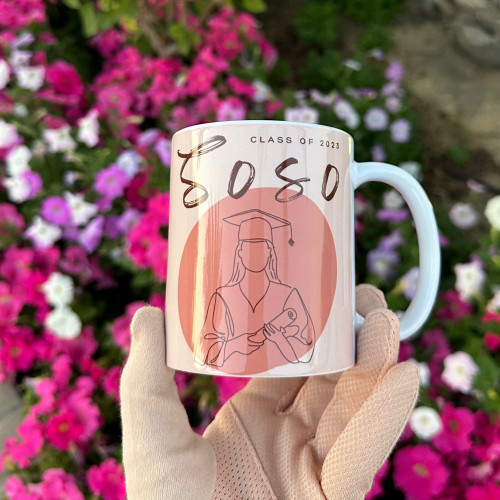 كوب التخرج -وجهين-