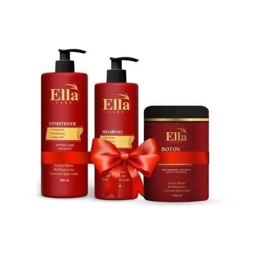 بوتوكس و شامبو و بلسم إيلا كير بتركيبته زيت اللوز...