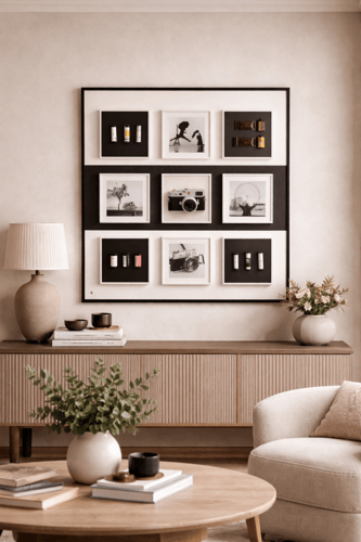 لوحة جدارية فنية بتصميم كلاسيكي للكاميرات الفوتوغر...