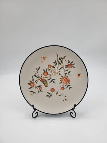 صحن تقديم فاخر مزخرف مع ستاند عرض – أناقة تجمع بين...