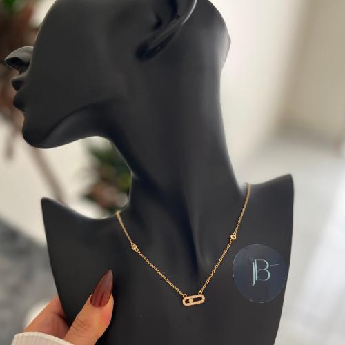 سلسال ذهبي ناعم بكرستال