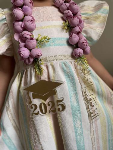 عقد تخرج ورد صناعي اطفال