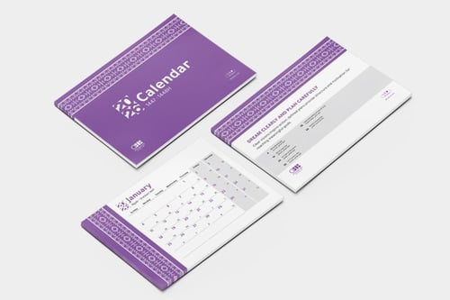 بطاقات التقويم الميلادي 2026 | تصميم الخزامى