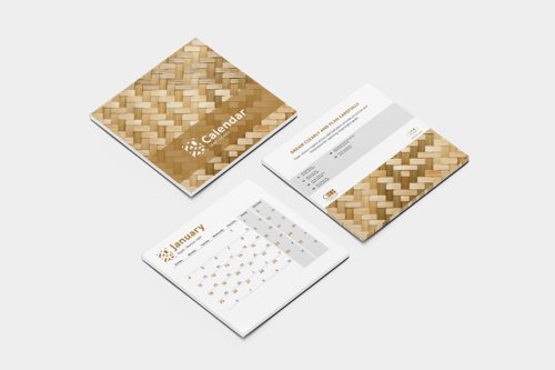 بطاقات التقويم الميلادي 2026 | تصميم الخوص