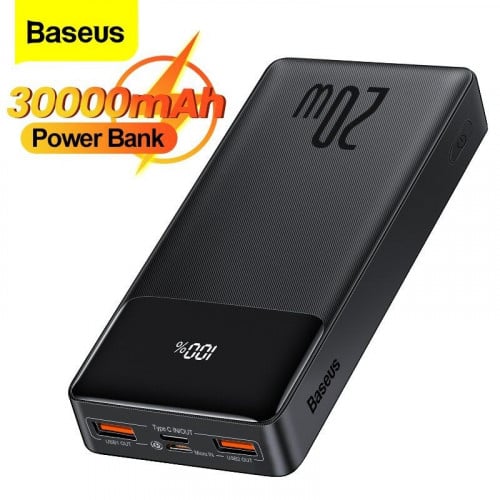 باور بانك بيسوس 30000 مللى أمبير شاشه رقميه- 20 وا...