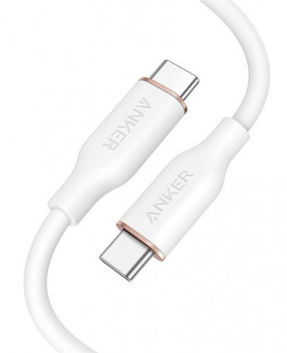 كيبل انكر 3flow باور لاين USB-C إلى USB-C ابيض 1.8...