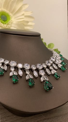 طقم زركون مطلي