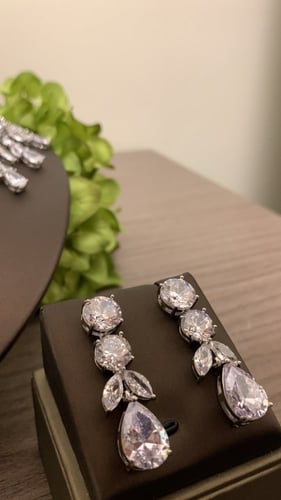 طقم زركون مطلي