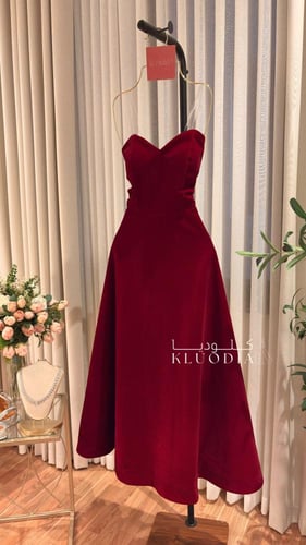 فستان شتوي فخم قطعتين