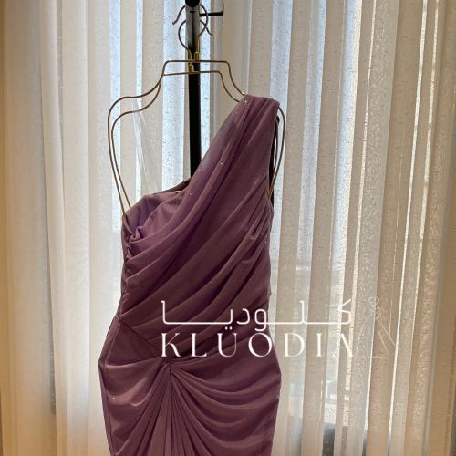 فستان موف بلمعه