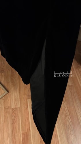 فستان شتوي مخمل ب اكمام