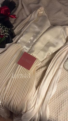 فستان مناسبات سكري بكسرات