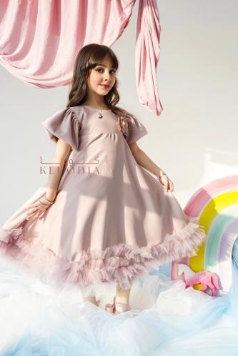 فستان عيد بناتي لون بينك