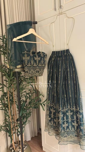 لبس هندي فخم ب اكثر من قطعه