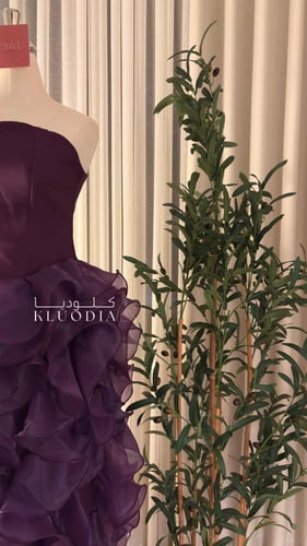 فستان بنفسجي توب للمناسبات