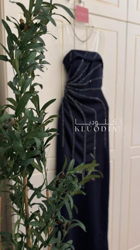 فستان مناسبات توب لون كحلي