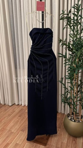 فستان مناسبات توب لون كحلي