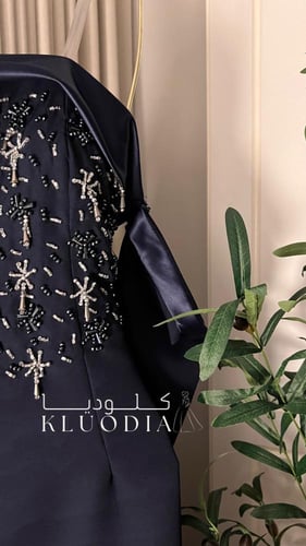 فستان مناسبات كحلي فخم