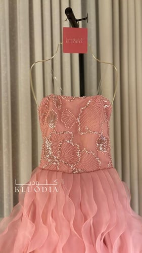 فستان سهره فخم مزين ب لول
