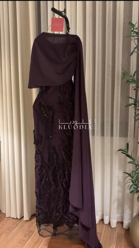 فستان مناسبات ساتر لون بنفسجي