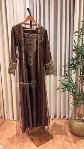 جلابيه رمضانيه أنيقه مع تل