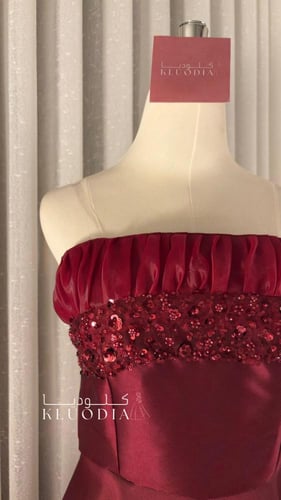 فستان سهره ميكادو مع جازار