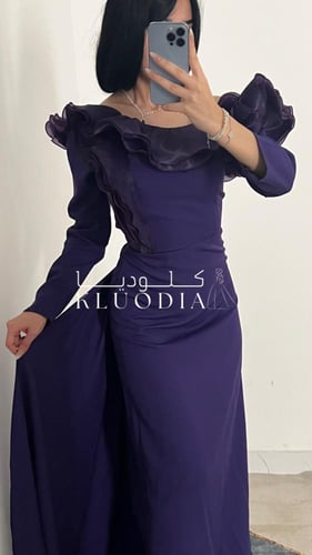 فستان سهره فخم بذيل طويل