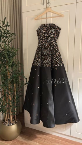 فستان سهره بزهور ترتر